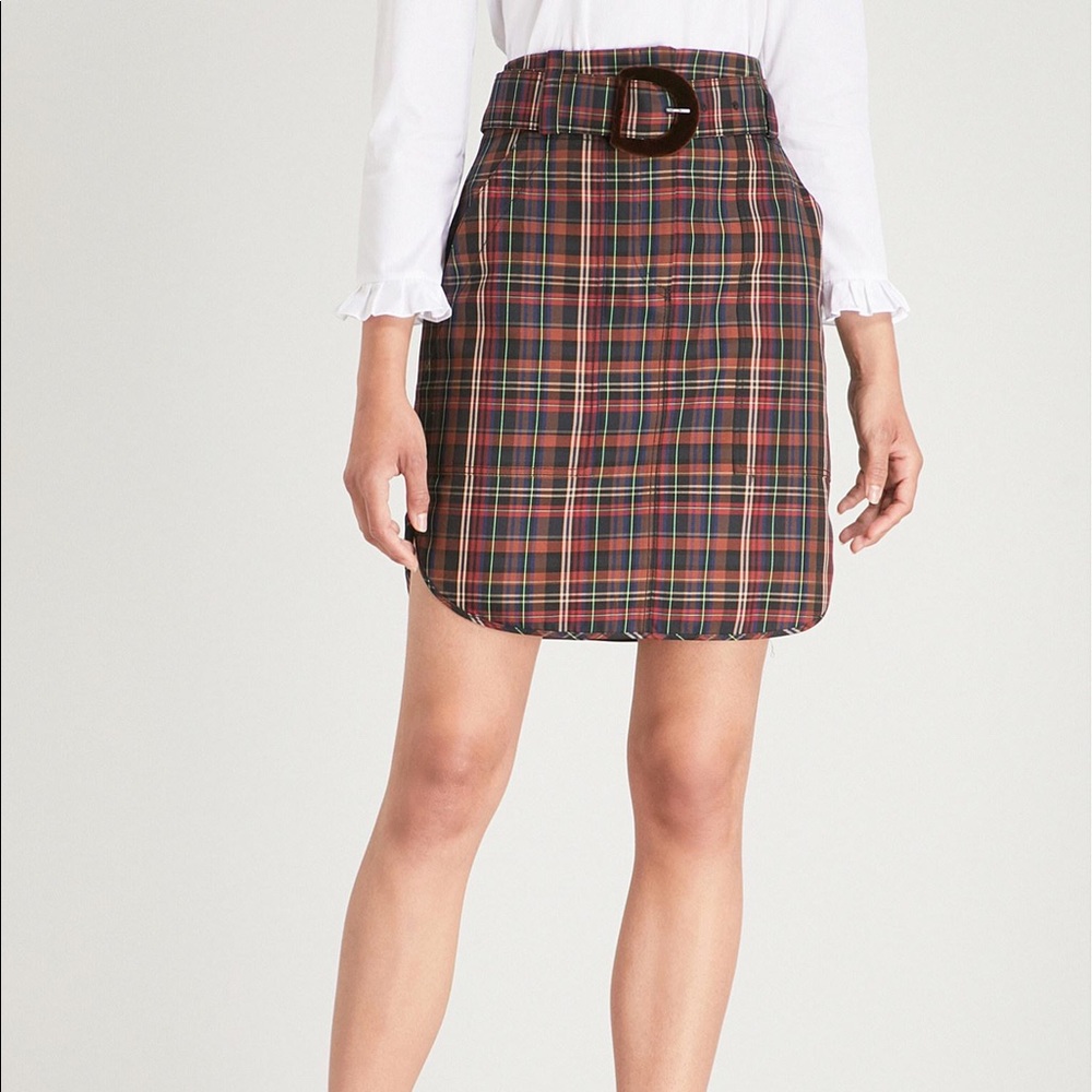 Sandro Brown Mini Skirt,size 0. NWOT,